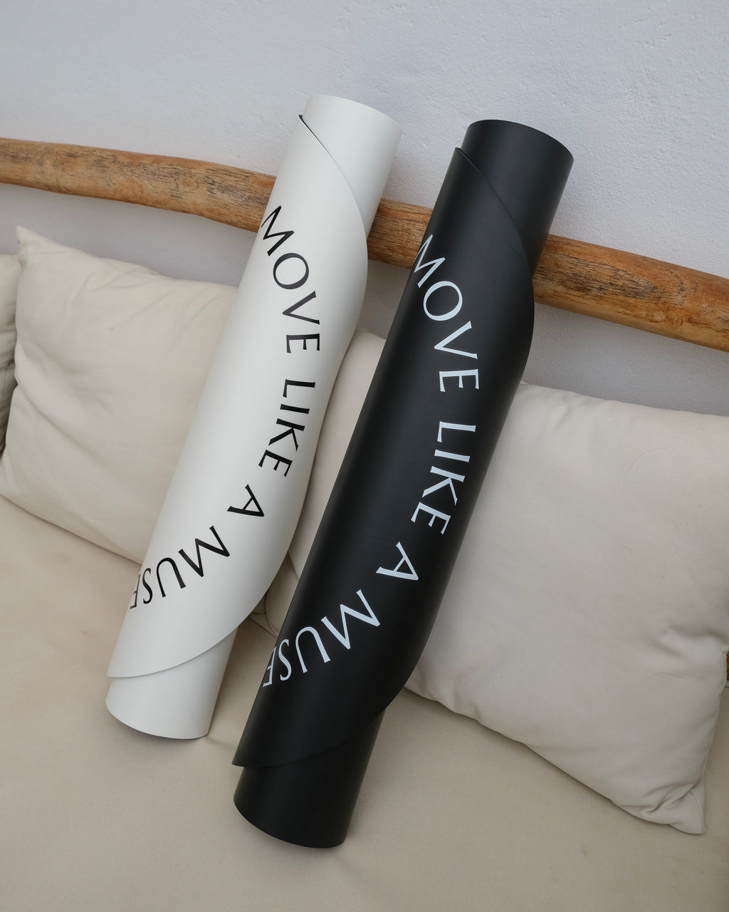 YOGA MAT "MOVE LIKE A MUSE" WHITE
