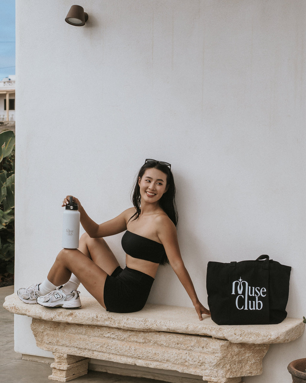 THE WATER BOTTLE 1L LULU WHITE